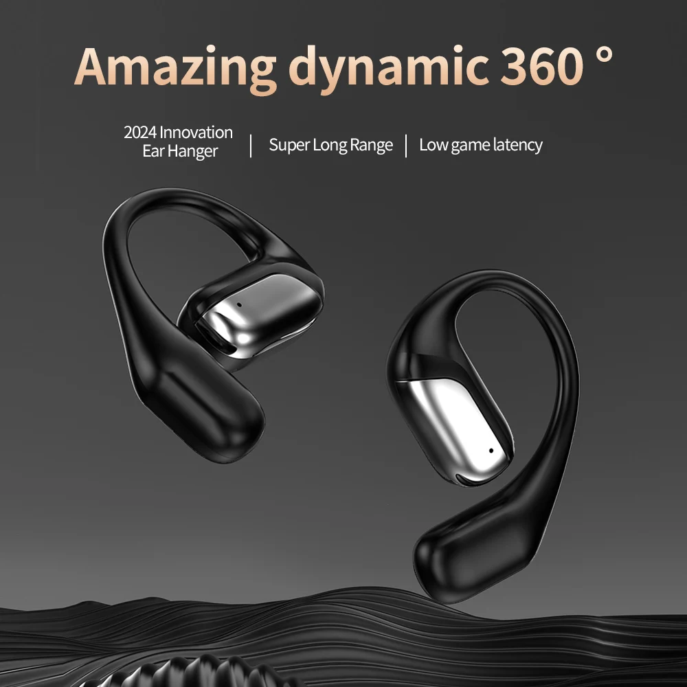 

Wireless Ear Hook Bluetooth Earphone Touch Screen Comfortable Wear Long Battery Life Bluetooth 5.4 Easy To Operate Headphone
