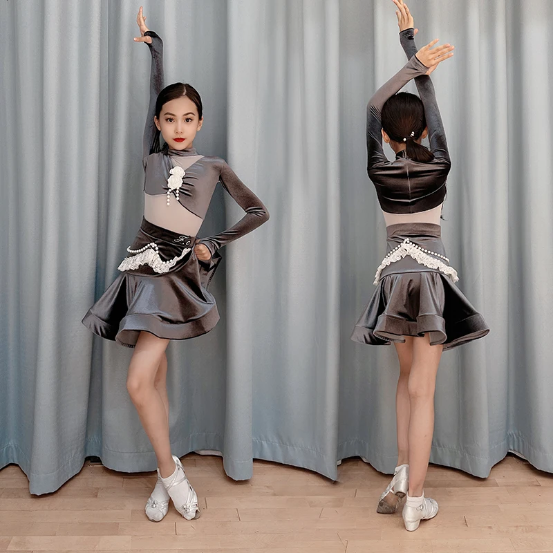 Odzież latynoska, nowoczesna odzież treningowa dla dzieci, odzież konkursowa, sukienka do tańca walca, odzież na egzamin artystyczny