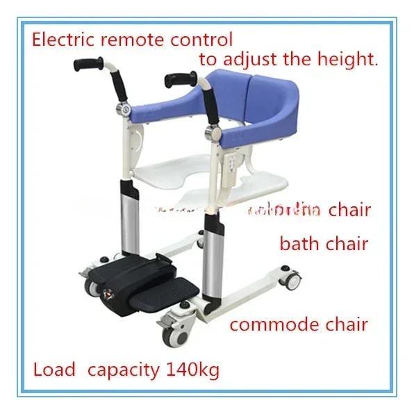 Hot Salescare Wheelchair Remote Control Electric Lift Patient Transfer Chair For Toilet And Easy Take Shower Elderly Patients