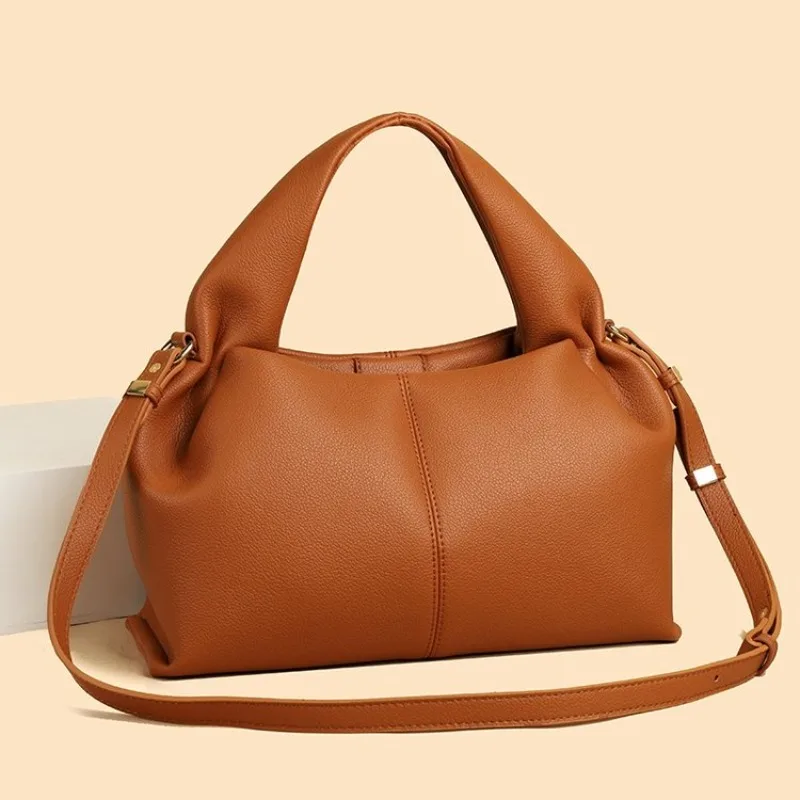 

Trendy Original Diaper Bag Classic Elegant Leather Square Satchel Unique Shopping Bag For Women Messenger Purse