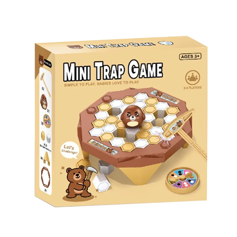 Jogo de batida brinquedo mini capibara armadilha quebrando cubos de gelo jogo de quebra-cabeça brinquedos com martelos salvar capibara jogo de mesa brinquedos educativos