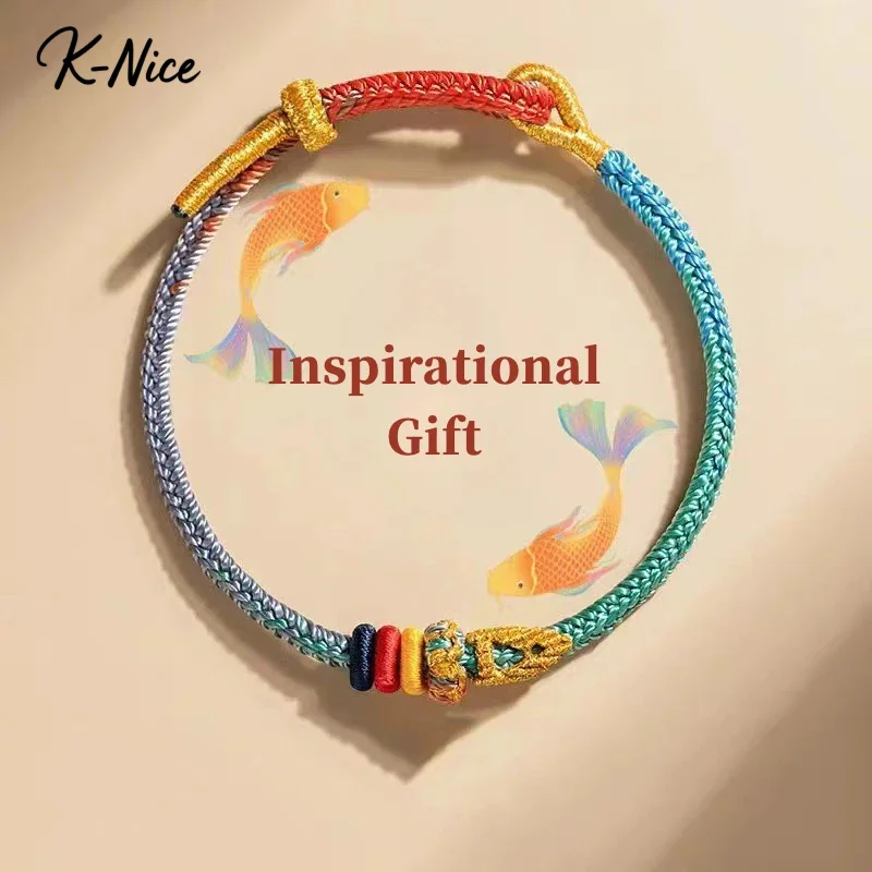 

Koi Good Luck Bracelet with Wenchang Knot: Inspirational Exam Success