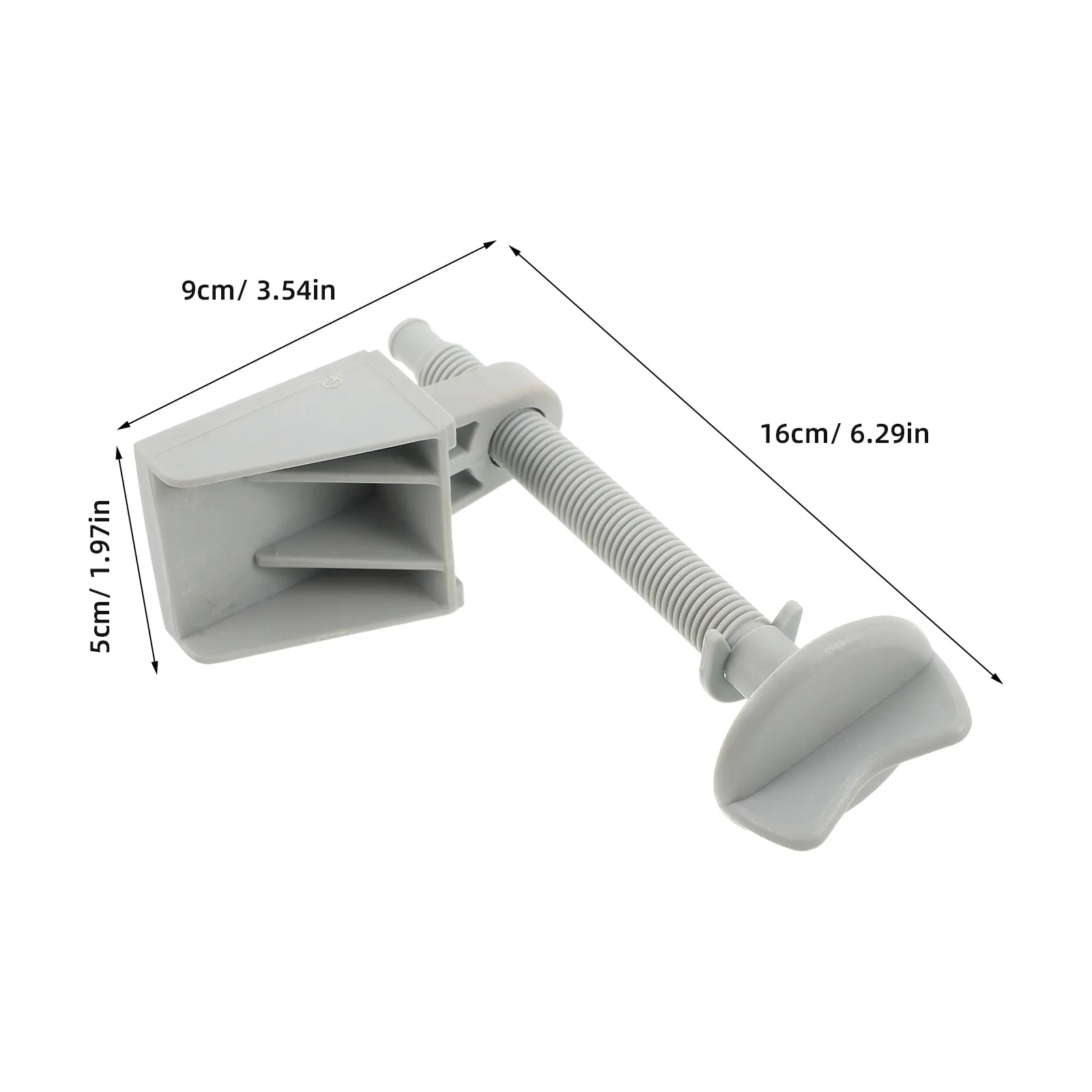 Replacement Lock Rod for Raised Toilet Seat Stability Locking Knob Screw Fits Elevated Risers Secure Non-Slip Clamp Toilet Riser