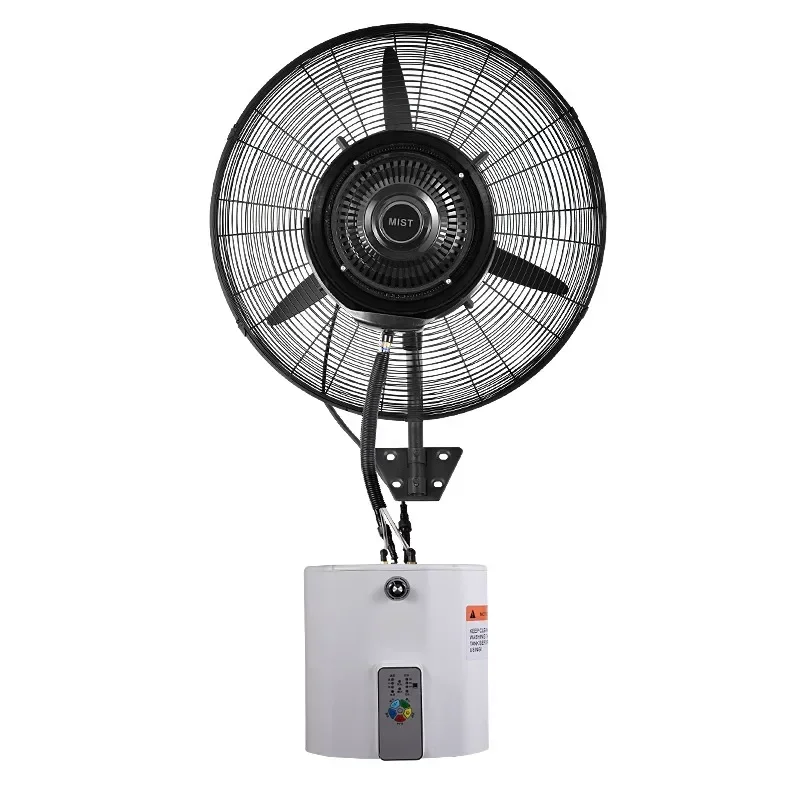 Wall-Mounted Industrial Spray Fan Cooling Water Mist Cooling Air Atomization High Power Powerful Commercial Wall Fan