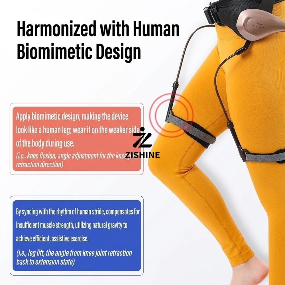 Adjustable Bionic Walking Booster Leg Support Exoskeleton Belt 50Percent Effort Reduction Lower Limb Rehabilitation Mobility Aid