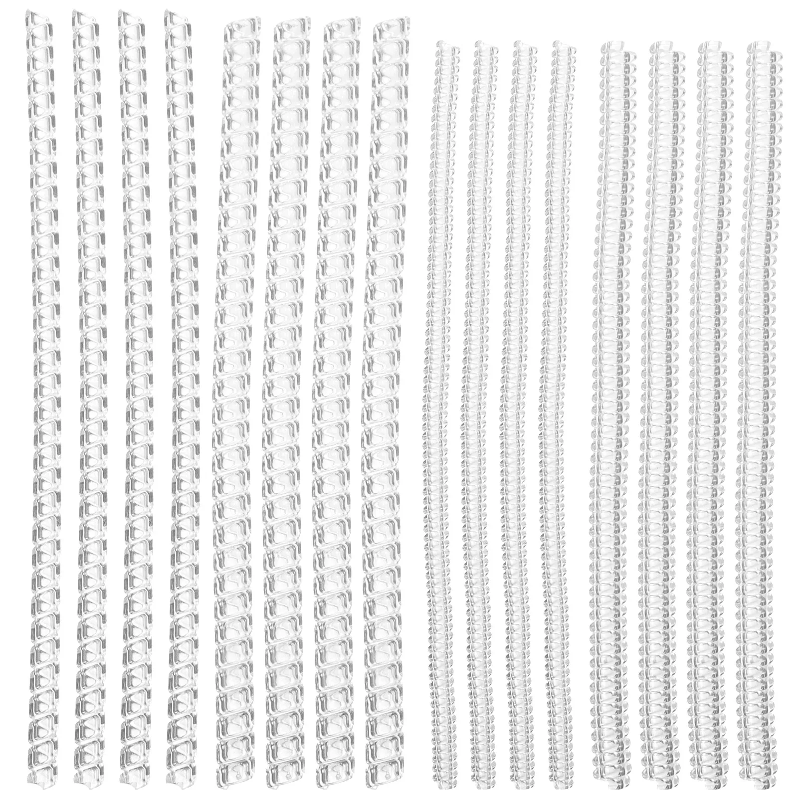 

16pcs Ring Guard Resizer Clear Silicone Invisible Guards for Loose Rings Tightener Adjustable Tools Jewelry Supplies