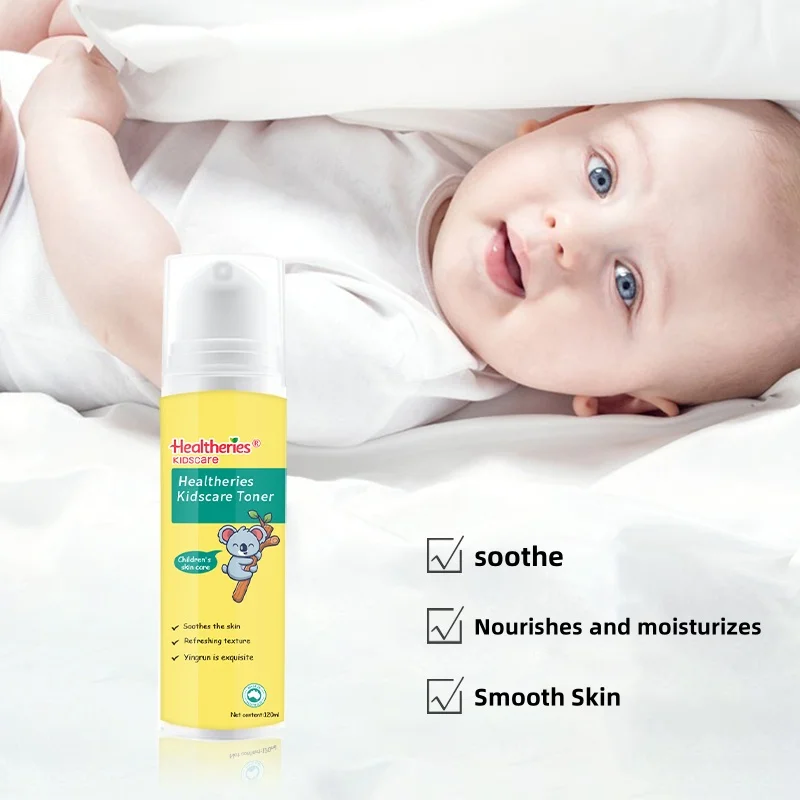 Healtheries's Children's Toner moisturizes and hydrates damaged skin, reinforcing the skin's protection screen