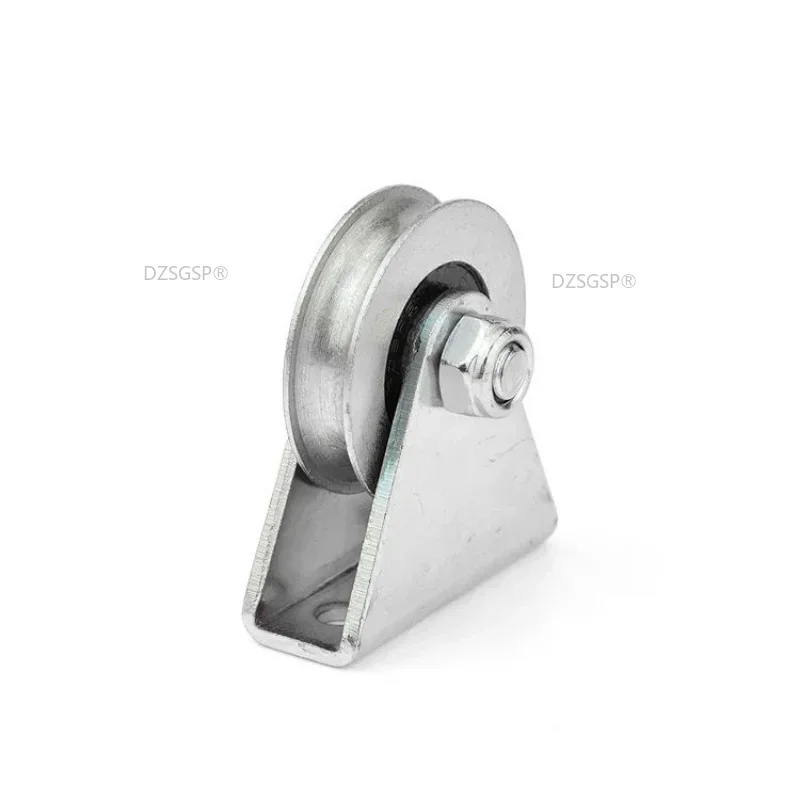 Yuanbao Tripod Steel P Wire Rope Guide Pulley Rolling Pulley 6*33*8mm Groove Pulley with Bracket