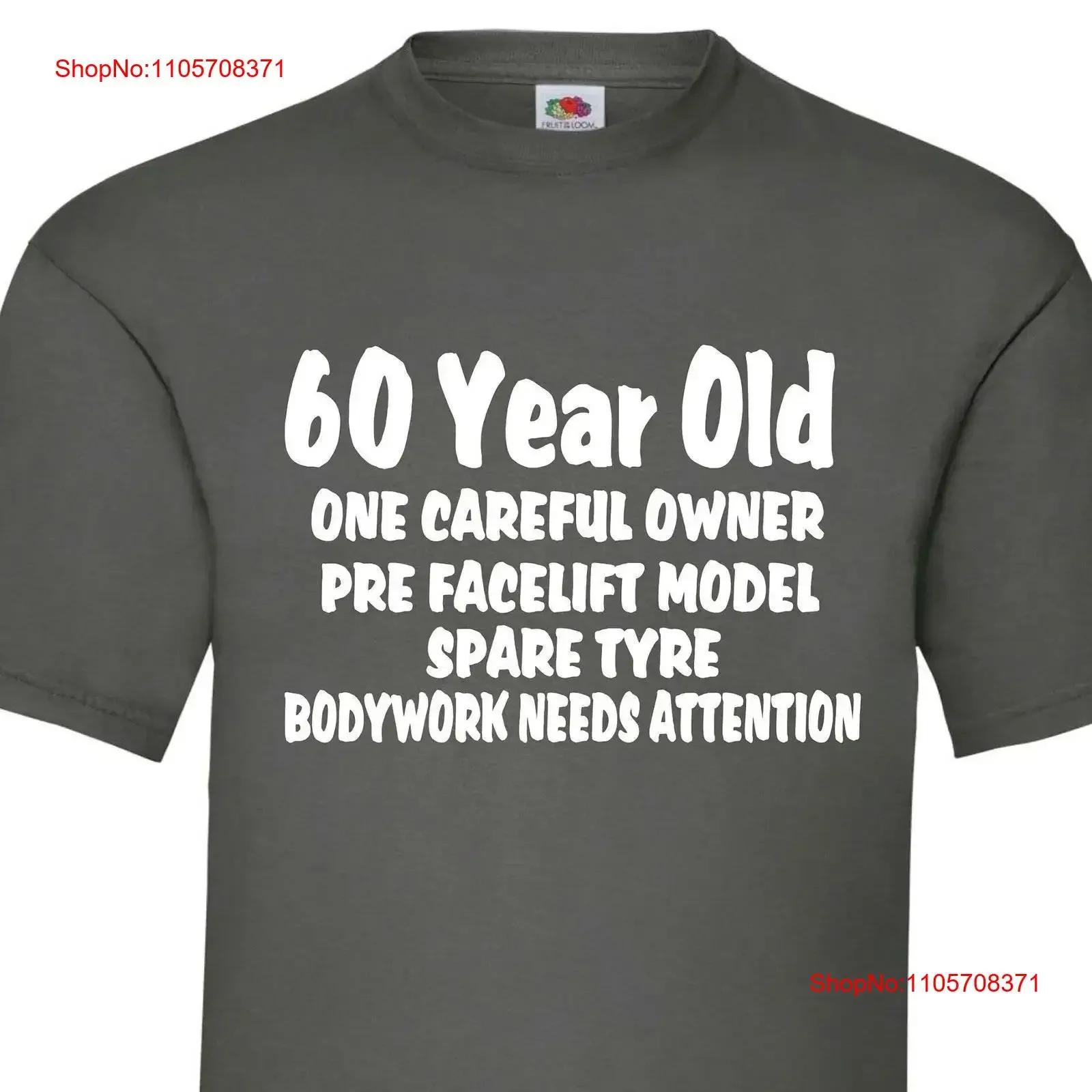 60 Year Old Birthday Funny T Shirt Turning One Careful Owner Bodywork Needs Attention 60th Idea Age vintage Washed Breathable