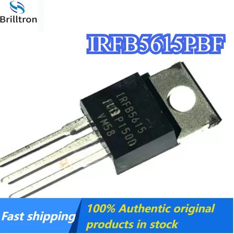 10-30PCS IRFB5615PBF IRFB5615 150V/35A TO-220 Brand New, Original Stock, Fast Shipping.