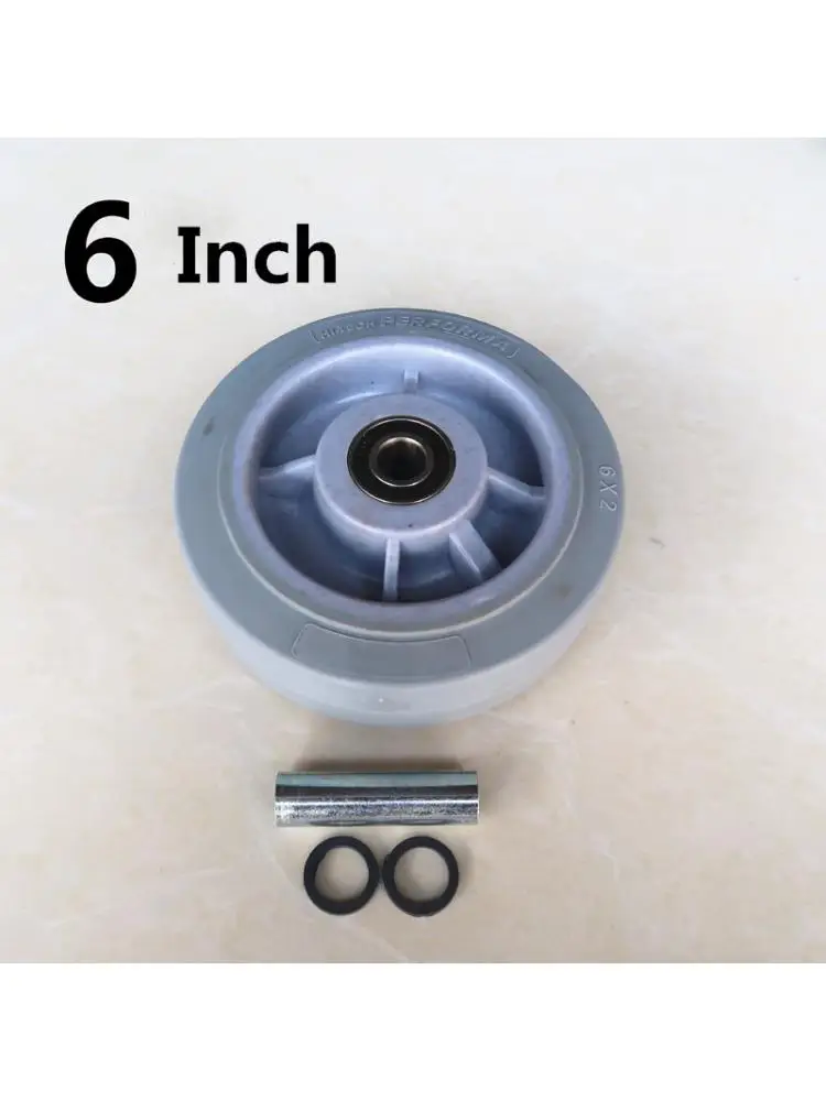 1 Pc Packing 4 Inch Heavy Single Wheel Korean Tpr Caster Piece Wear Resistant Trolley