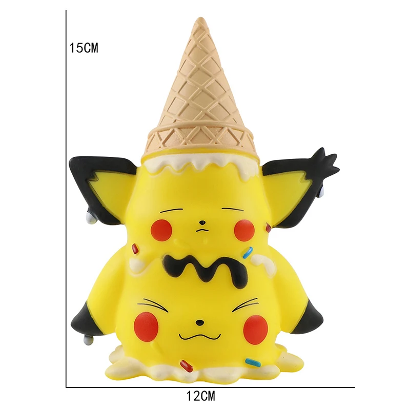 Pokémon Pikachu Ice Cream Elf Doll PSYDUCK Cartoon Toy Chilean Children's Development Ability Christmas Gift Children's Toys