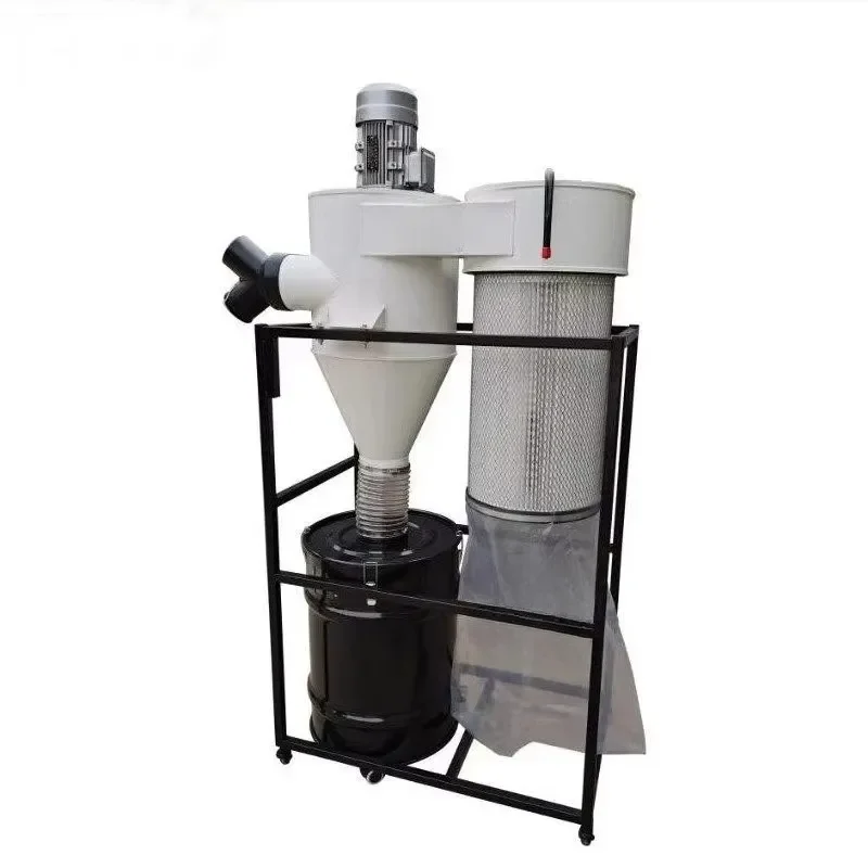 New Condition 750W Portable Industrial Cyclone Separator Dust Collector Vacuum Cleaner for Woodworking Construction Bag Dust