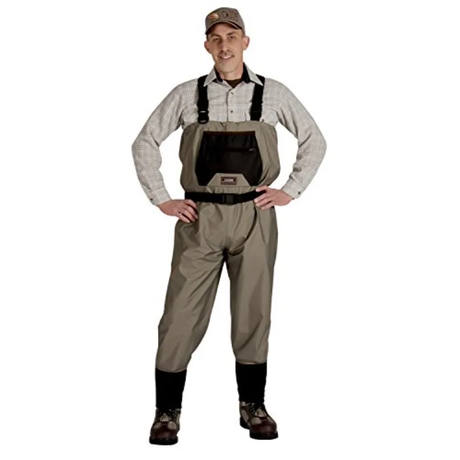 

Мужские дышащие вейдерсы-гольфы XL Stout Tan для рыбалки и охоты - прочный легкий материал с технологией быстрого высыхания