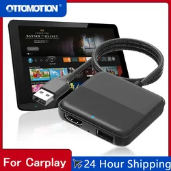 OTTOMOTION Araba TV Mate HDMI Multimedya Adaptörü Kablolu Kablosuz Carplay Video Dönüştürücü Google Android TV çubuk mini PC Oyun Kutusu