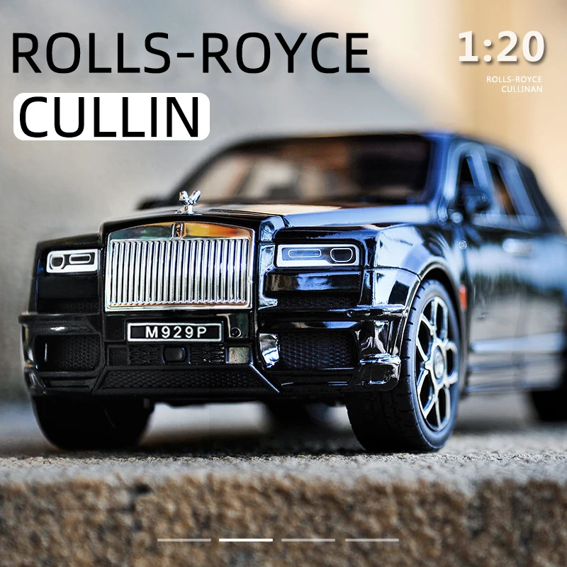 

1/20 Large Cullinan Mansory SUV Alloy Model Car Modified Metal Diecast Car Collection Simulation Sound & Light Boy Toy Gift