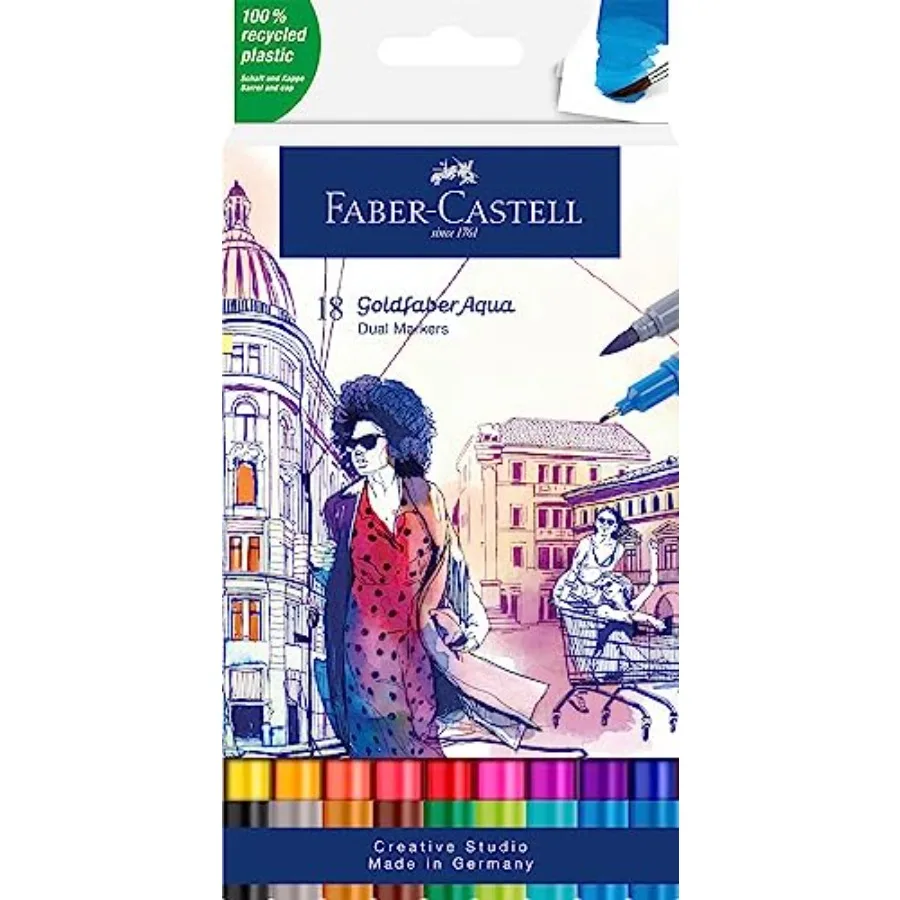

Goldfaber Aqua Dual Marker - Wallet of 18