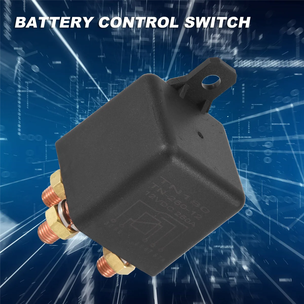 Terminal do interruptor de controle da bateria da motocicleta, arranque automotivo, poder superior, relé do carro, tipo contínuo, 12V, 250A