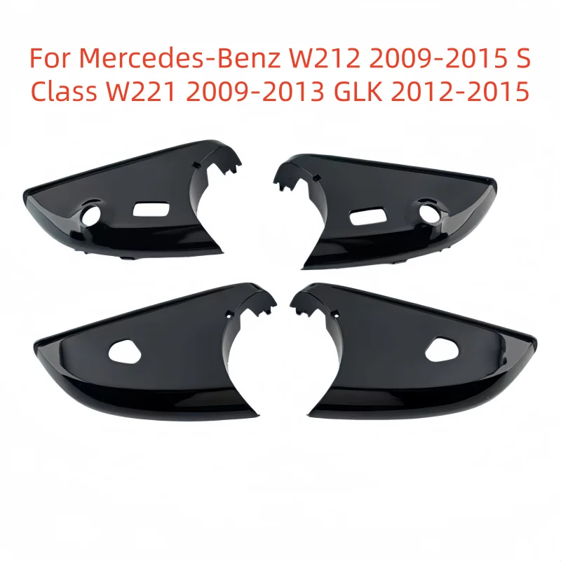 

For Mercedes-Benz W212 2009-2015 S Class W221 2009-2013 GLK 2012-2015 Rearview Mirror Bottom Lower Holder Cover Black Paint
