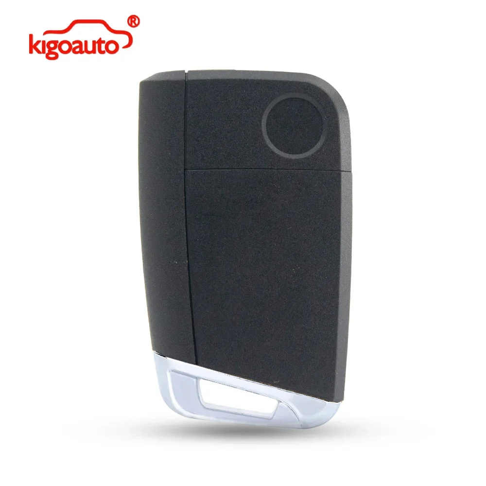 kigoauto 4 Button Flip Remote Key Shell HU162 HU66 Blade NBGFS12P01 For VW Golf GTI 2015-2019 5G0 959 752 BE
