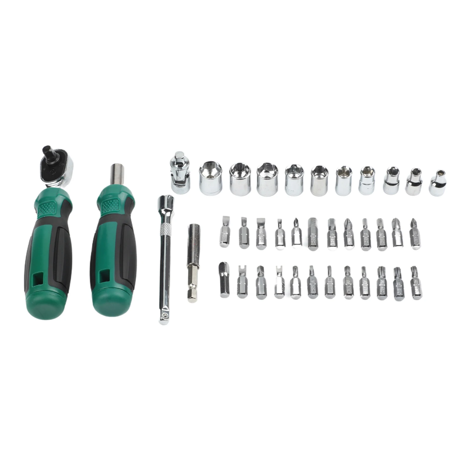 Hand Tool Set Ratchet Wrench Professional Repair Quick Bit Swap Ergonomic PP TPR Handle Steel Bits For Furniture Assembly