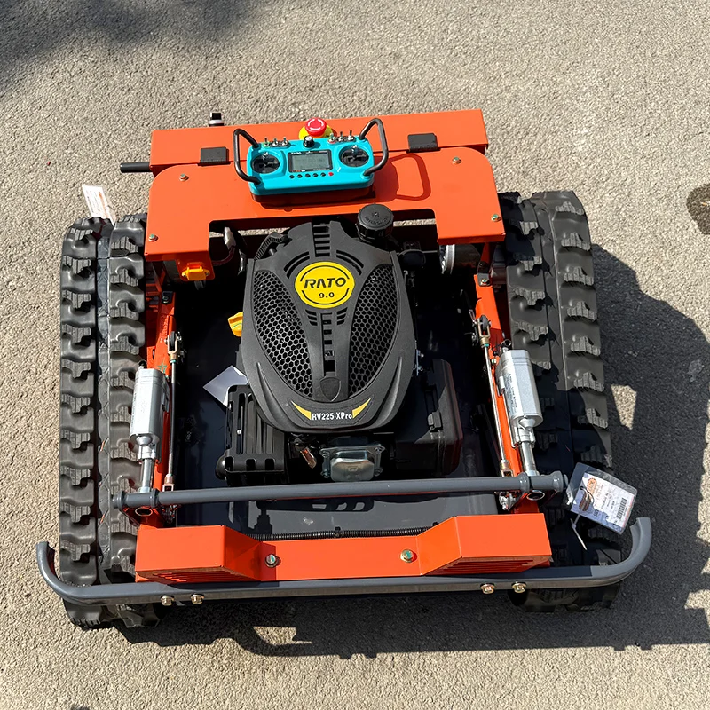 Customized Remote Control Lawn Mower with CE EPA Certificate RC  Grass Cutter All Terrain Tracked Lawnmower