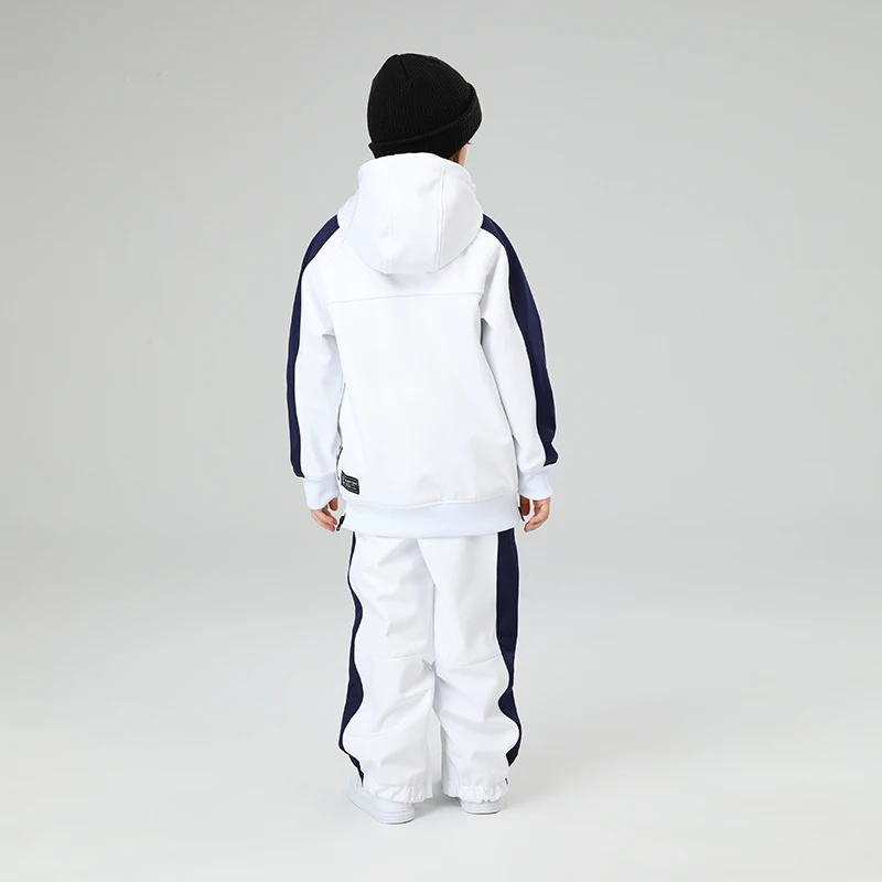 Nuevo conjunto de traje de esquí para niños, chaquetas y pantalones de esquí y snowboard a prueba de viento cálido de invierno-30 ℃, equipo de esquí de alta calidad