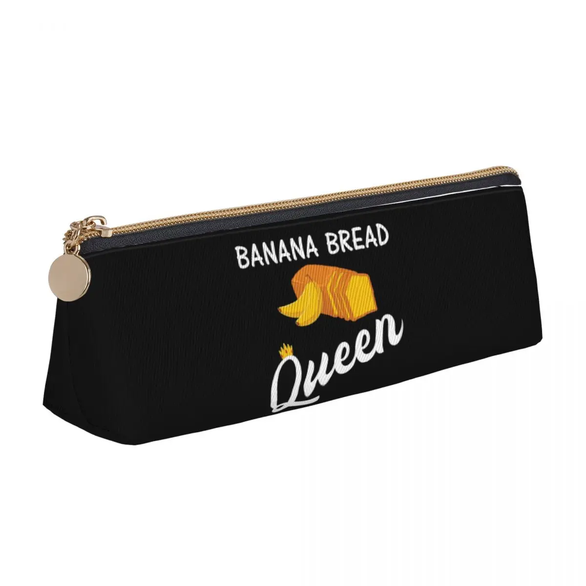 Baking Banana Bread Queen Pencil Case for Students Gifts Large Storage Pen Box Pencil Bag Stationery Supplies Pen Holder Bag