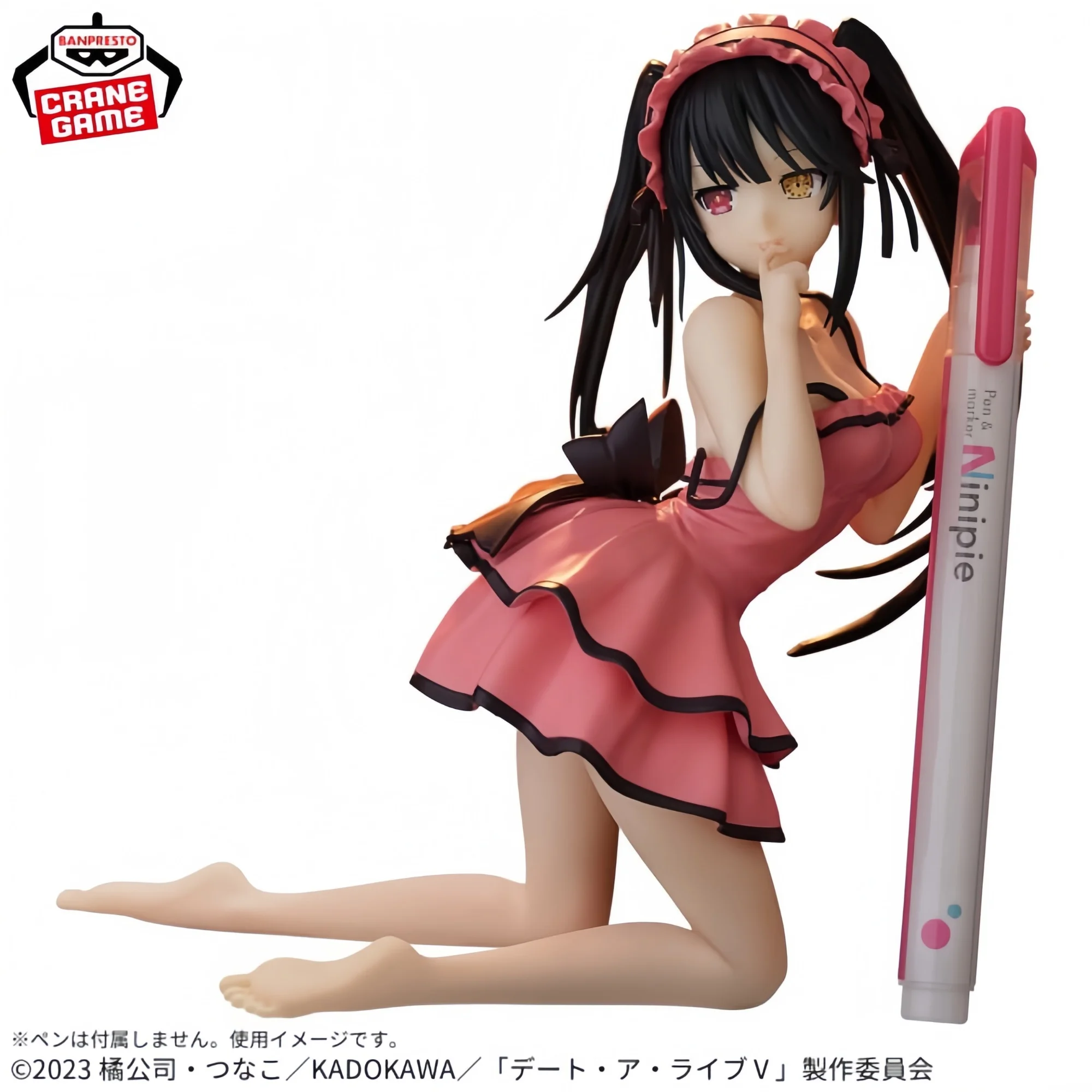 Bandai Banpresto Date a Live Tokisaki Kurumi 13 cm Vestito da cameriera Sexy Stile carino Figura da collezione Regalo Genuino Anime Ornamento