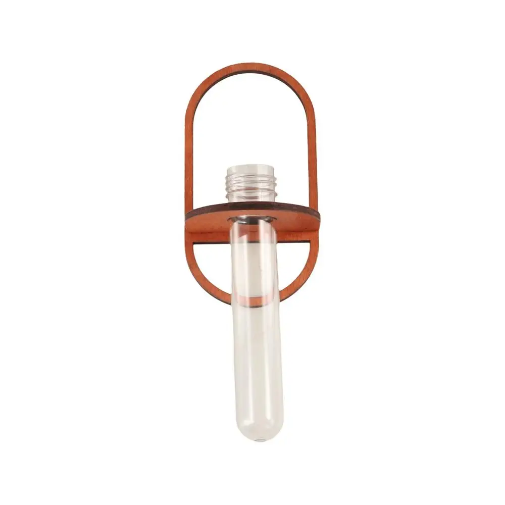 

Simplicity Wall Hanging Wood Hydroponic Plant Rack Handmade Durable Wall Vase Craft Wooden Plant Holder Pendant Indoor Plants