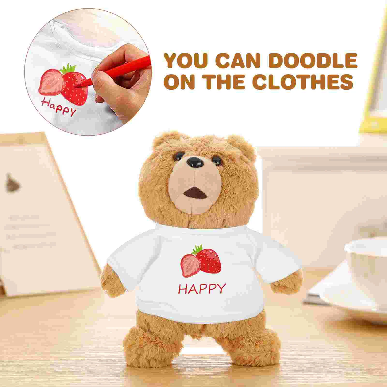 2 Pcs Clothes Bear Costume Dress for Kids Stuffed Animal Replaceable Blouses Women Dressy Accessories