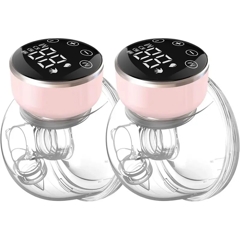 

Best Wearable Portable Electric Breast Pump With 3 Modes 9 Levels Low Noise, LED Display 24 Mm Flange, 2 Pcs