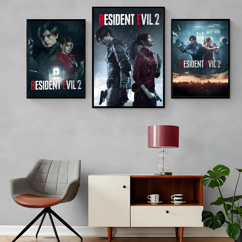 Resident-Evil Game Painting Calligraphy Canvas Poster: Crease Free Waterproof Durable All Space Wall Decor