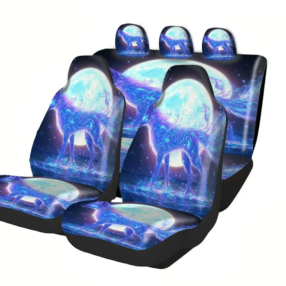 Spill & Stain Solution Premium 5-Seat Car Seat Covers Front 2 Rear 3 Protectors Fit Most Vehicles Comfortable Breathable Durabl