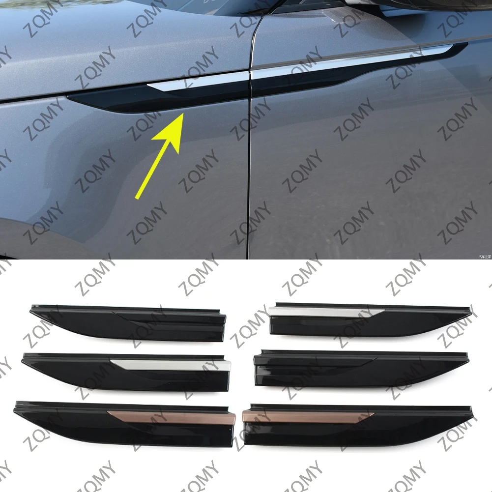 

1Pcs Car Front Side Fender Moulding For Land Rover Range Rover Velar 2018 2019 2020 2021 ABS Plastic