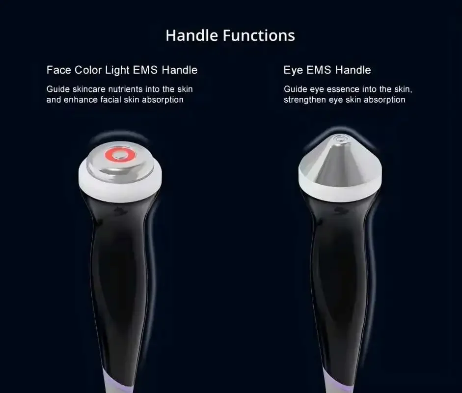 2 In 1 Color Light EMS Micro Current Facial Eye Massager Heating Import Beauty Instrument Manufacturer