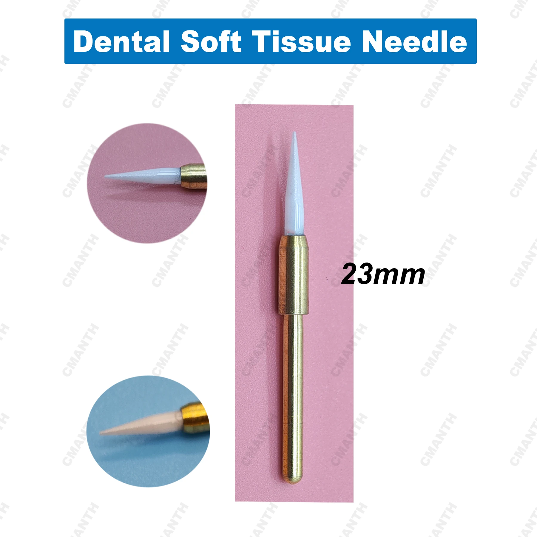 Recortador Dental de tejido blando, fresa de 21/23mm para implante, cerámica quirúrgica, tejido blando, materiales de corte de gingiva para dentista