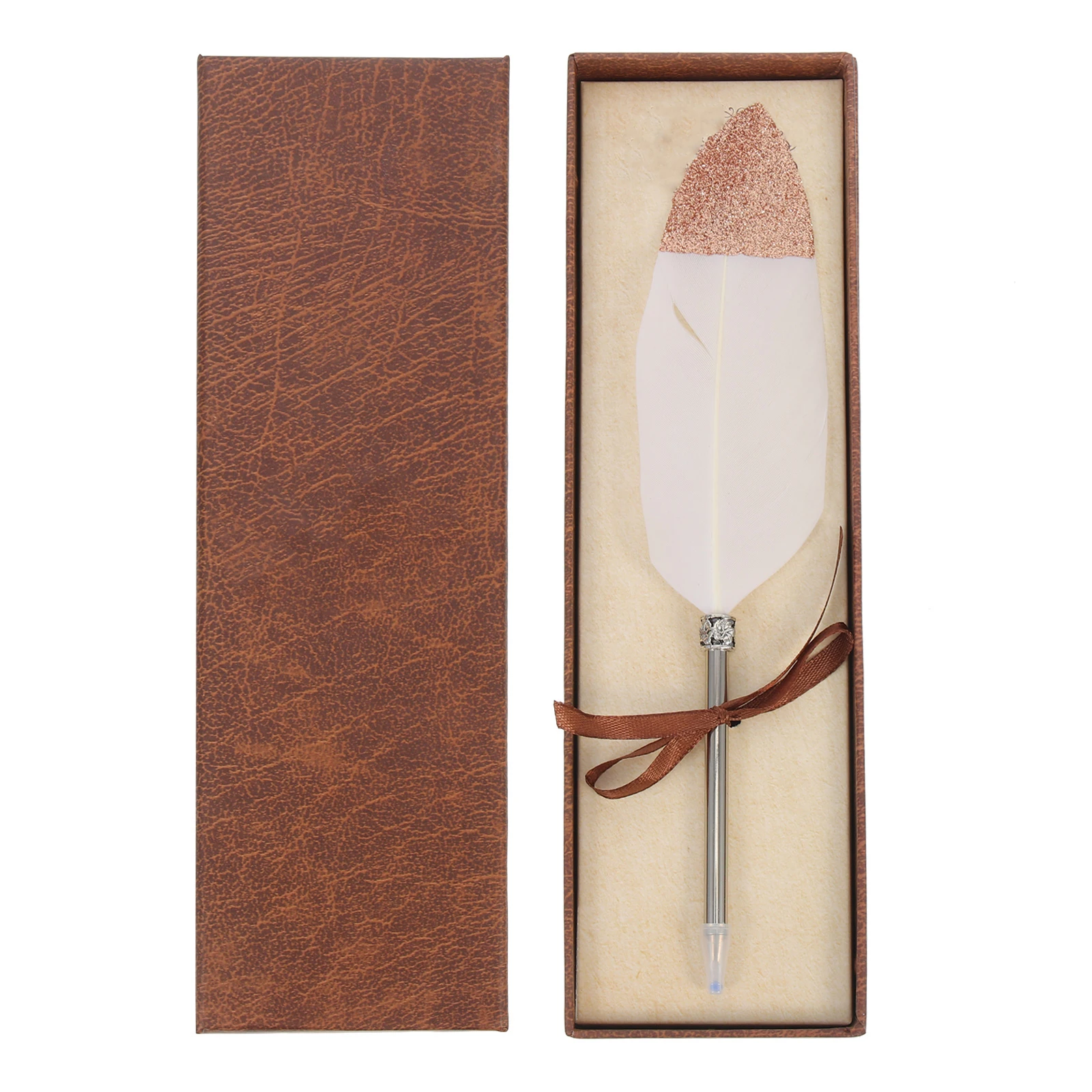 

Metal Pen Decorative Signature Plume Writing Pen Smooth Comfortable Portable For Greeting Cards Coloring Crafts