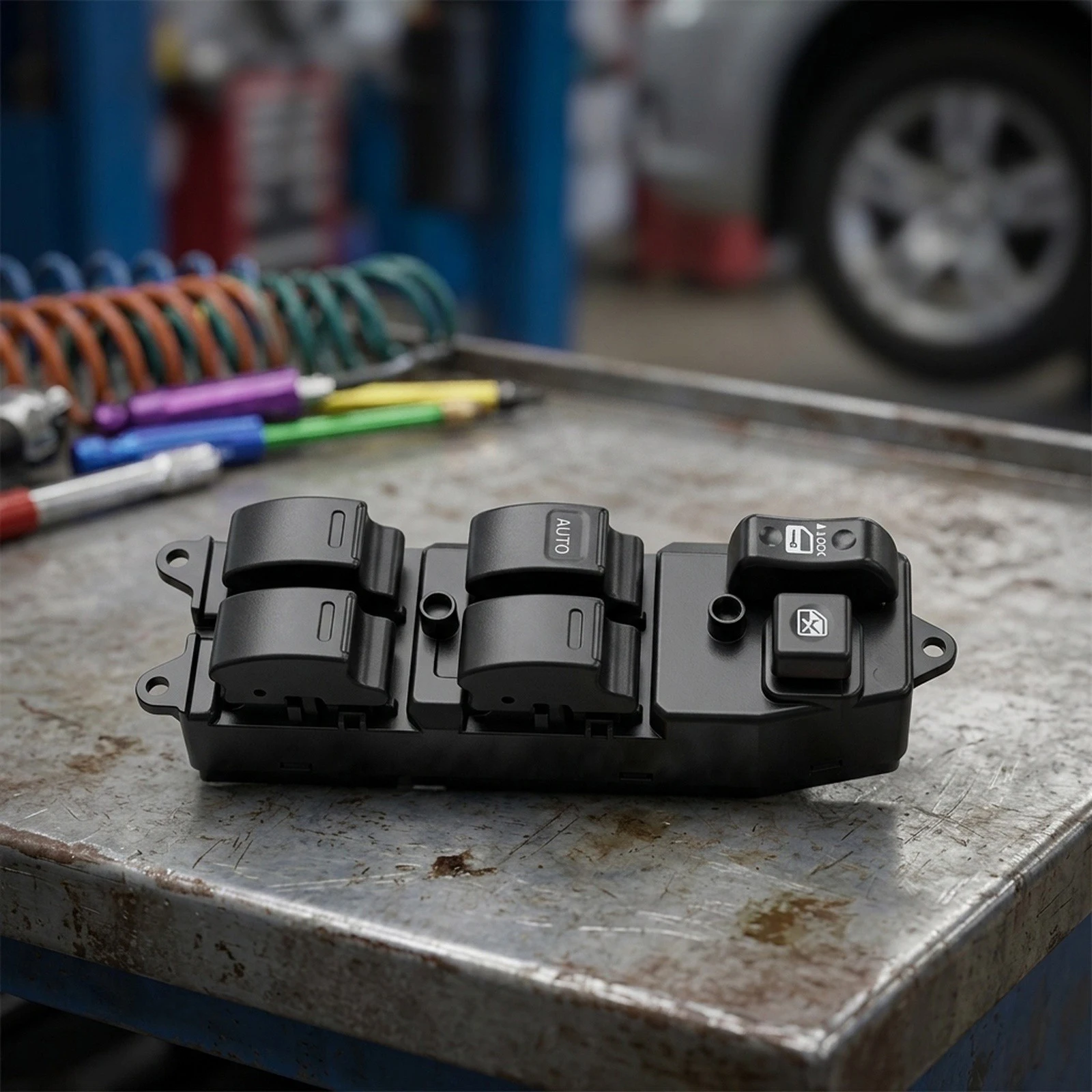 Car Window Repair Black Power Window Switch Driver Side Control 18 Pins Connector ABS Plastic OEM Standard Fit