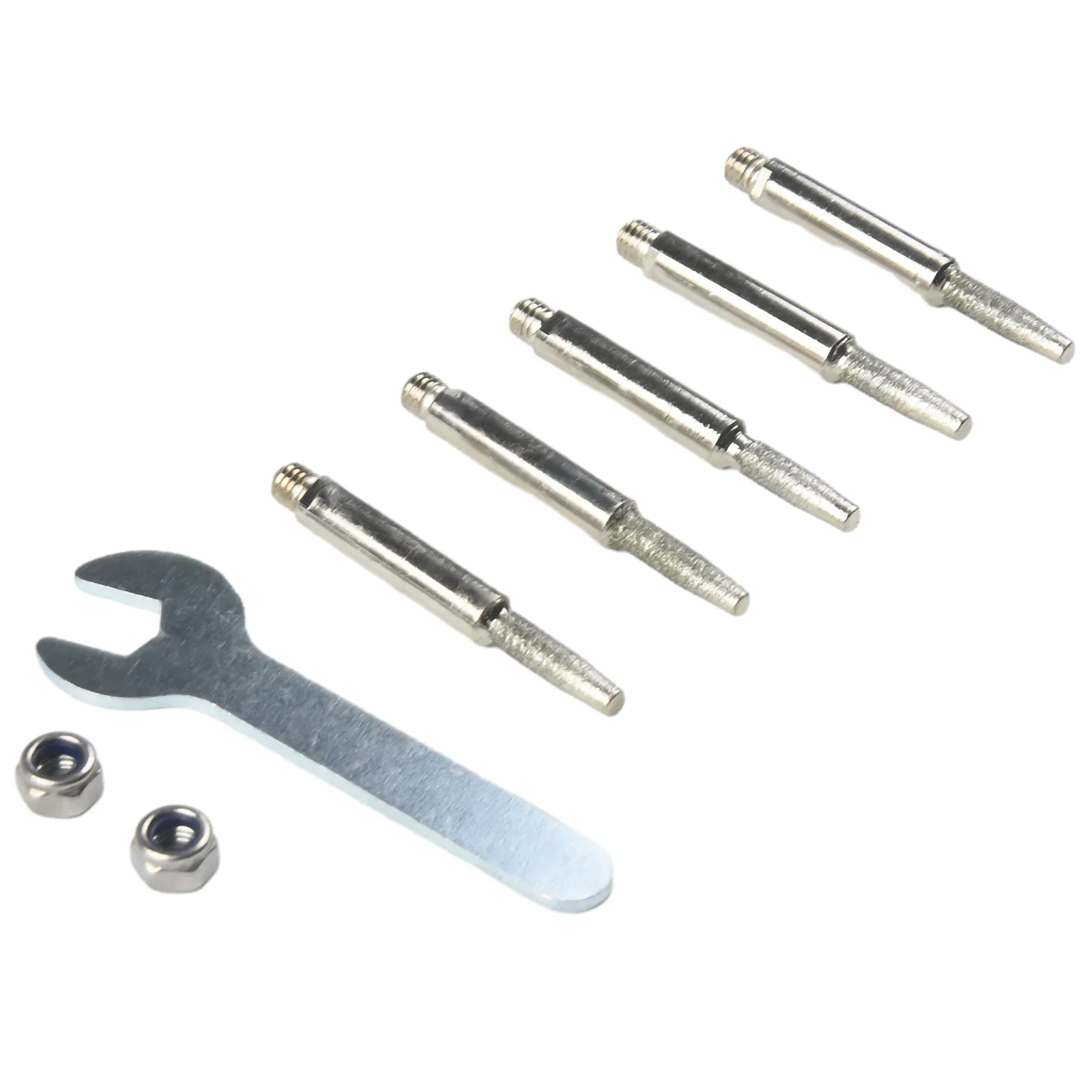 Grinding Sanding Head Polishing Wheel Chainsaw Sharpener Parts Coated Grinding Head Cylindrical Burr Abrasive Tools 4 5 6mm