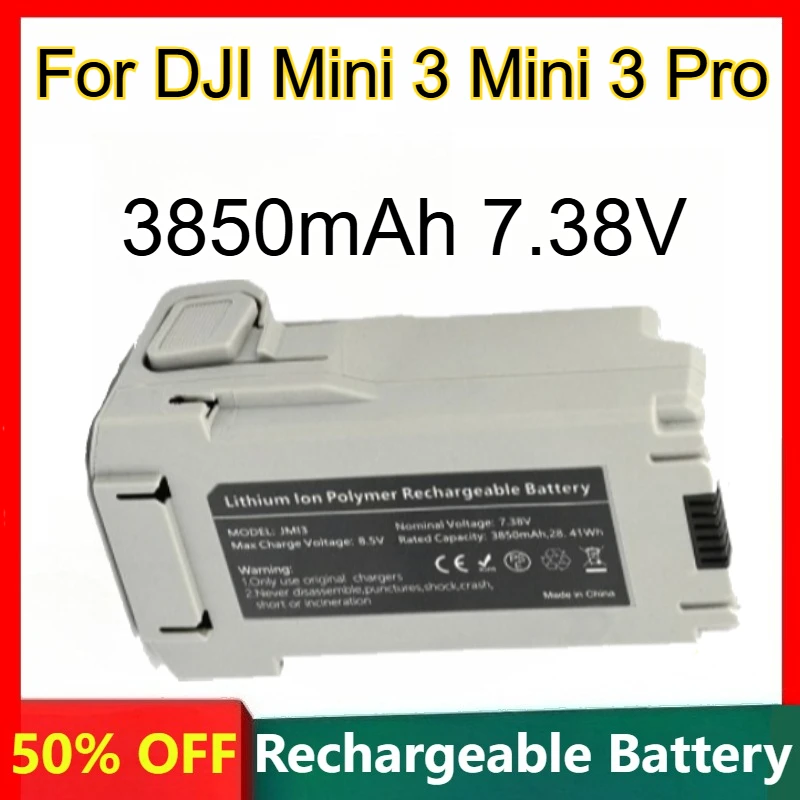 

3850mAh 7.38V Rechargeable Battery for DJI Mini 3 Mini 3 Pro Replaceable Lithium Battery Drone Accessories