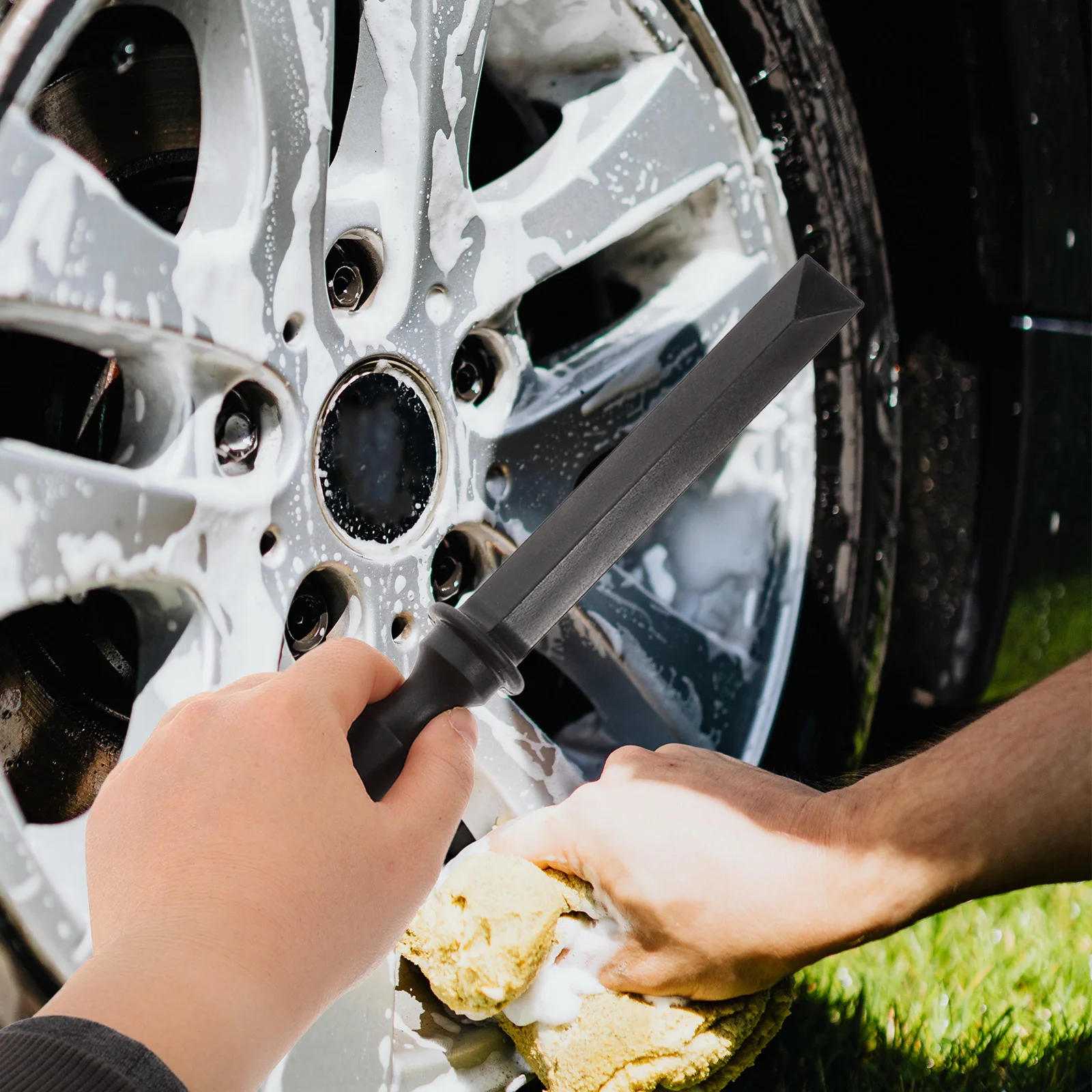 

2pcs Car Tire Scraper Tool Durable Wheel Weight Removal For Adhesive Clean Heavy Duty Tire Repair Maintenance Auto Repair