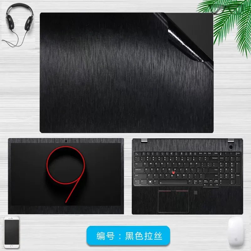 Wstępnie przycięte 1xTop + 1xPalmrest + 1xScreen Bezel Skin Sticker Cover Case Film dla Thinkpad X270 T440P T450 X390 X395 P73 T460 T440 T430 — zdjęcie 4