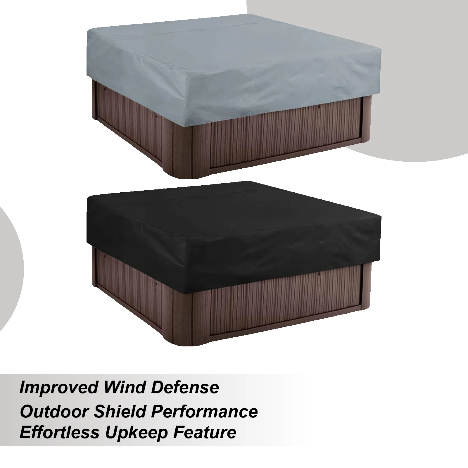 

Spa Cover Protector Replacement Waterproof UV Protection Sealing Spa Covers For Hot Tub For Outdoor Garden Backyard Deck