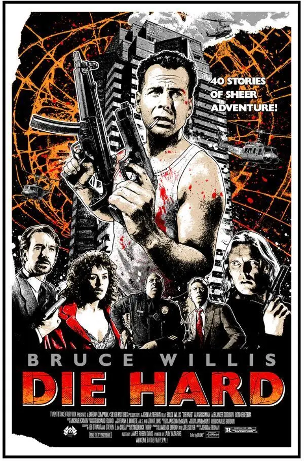 

Die Hard Movie Art Film Print Silk Poster Home Wall Decor