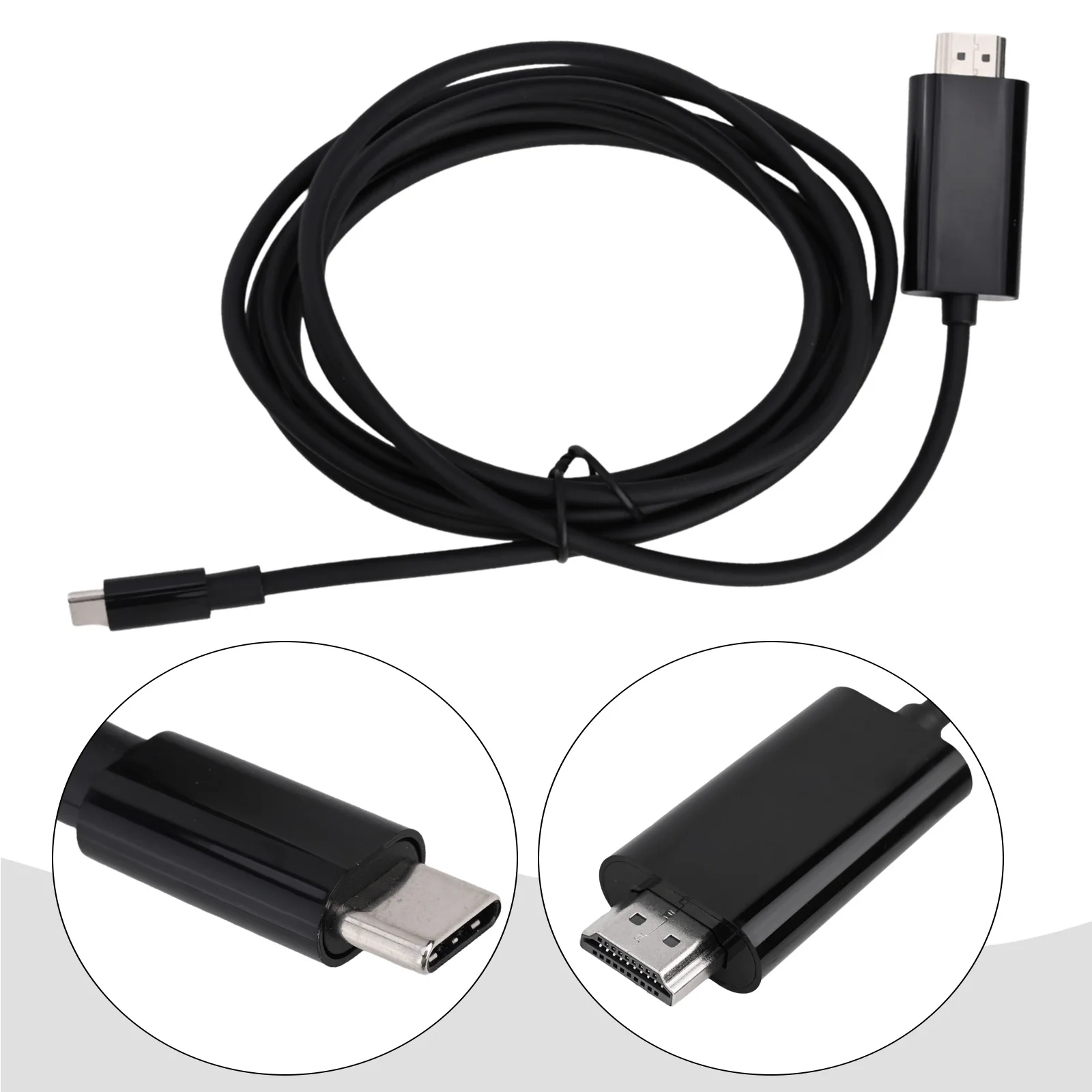 High-Quality 4K 60Hz For USB C To HD-Multimedia Interface Cable Adapter For Connecting Laptop To Projector