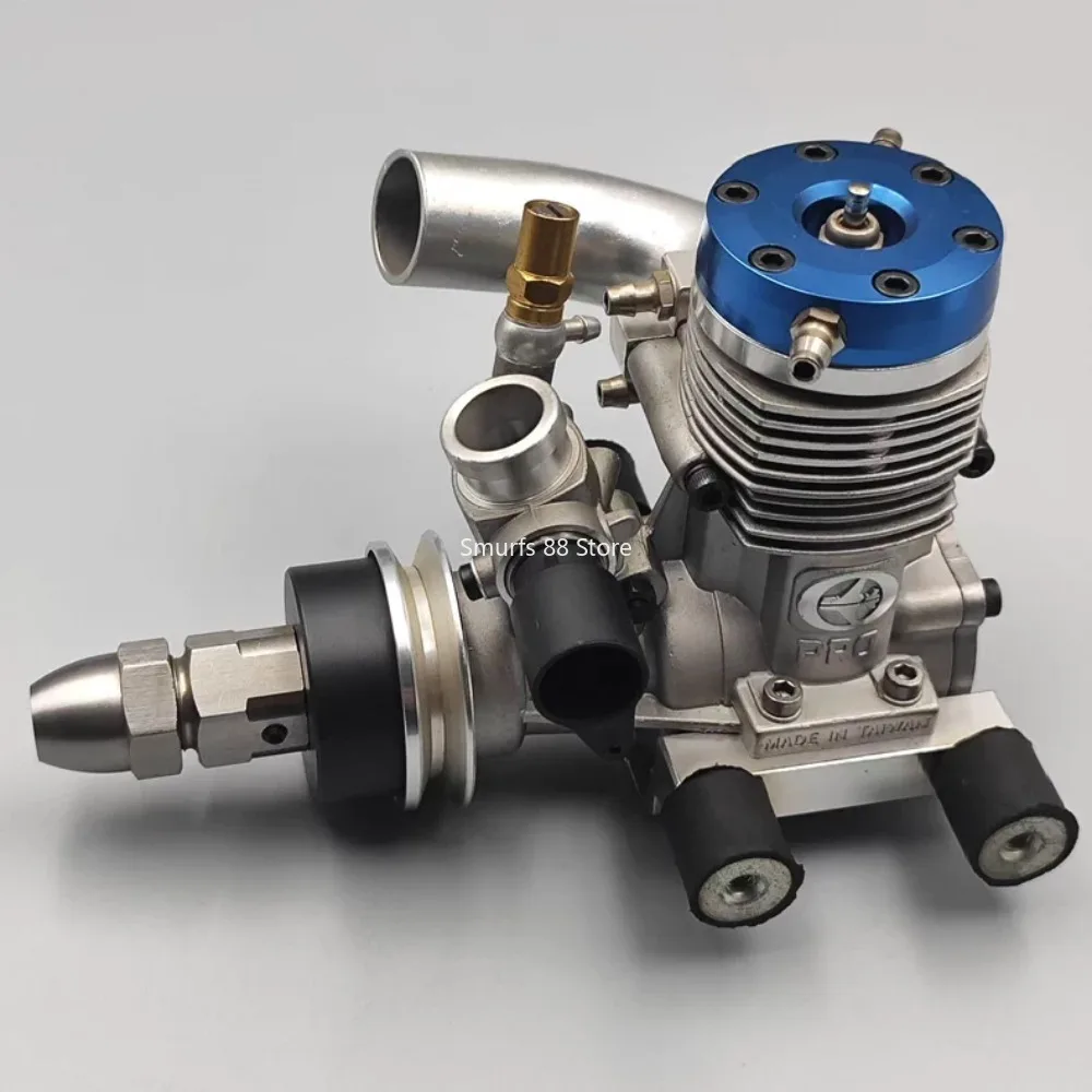 46 Class Ship Model Methanol Engine Metal Engine with Water-cooled Exhaust Pipe and CNC Vibration Damping Model Ship Engine