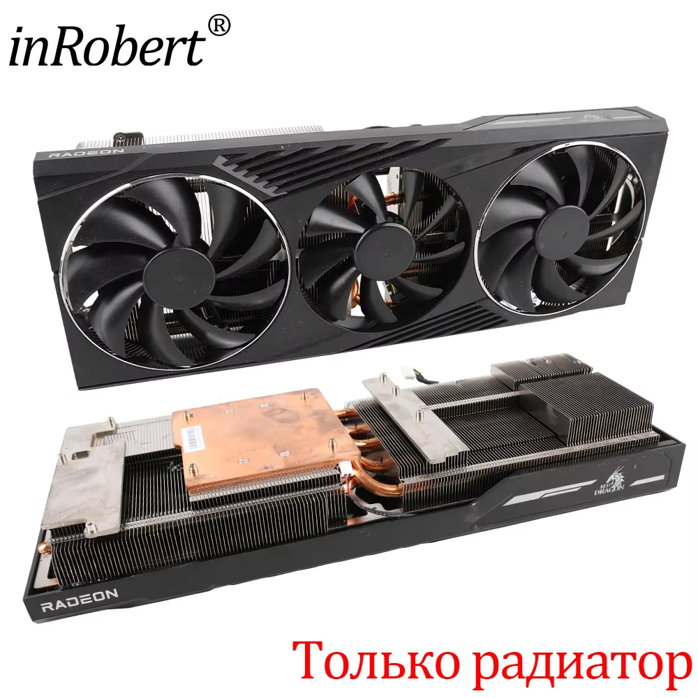 

RX6800XT Video Card Heat Sink For PowerColor Red Dragon AMD Radeon RX 6800 XT 16GB Graphics Card Replacement Radiator