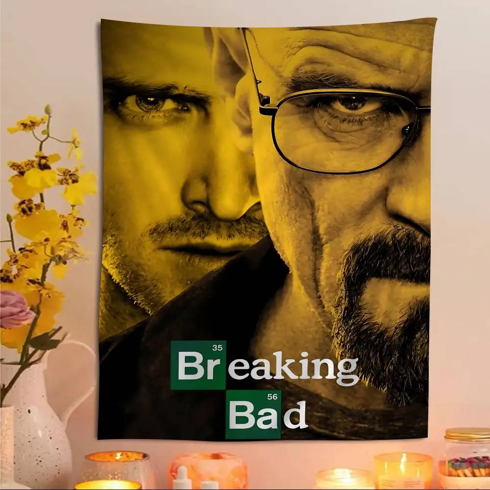 Breaking Bad Movie Cartoon Tapestry Art Science Fiction Room Home Decor Wall Hanging Sheets