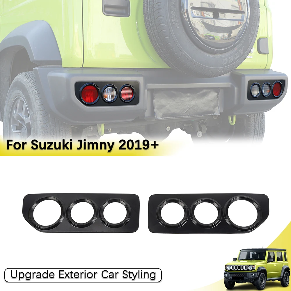 Rear Light Guard Trim Cover for Suzuki Jimny 2019-2026 JB64 JB74 Tail Light Protector Black Exterior Car Styling Accessories ABS
